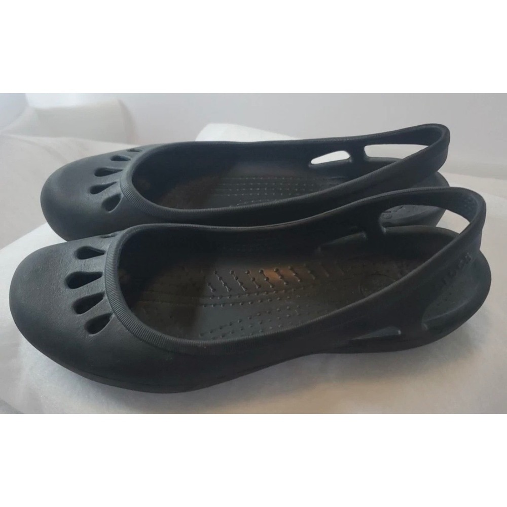 Crocs Malinda Slingback Ballet Flat Shoes Womens Size 9 Kadee - Picture 2 of 7